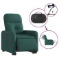 vidaXL Sillón eléctrico reclinable elevable de tela verde oscuro vidaXL Sillón eléctrico reclinable elevable de tela verde oscuro