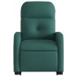 vidaXL Sillón eléctrico reclinable elevable de tela verde oscuro vidaXL Sillón eléctrico reclinable elevable de tela verde oscuro
