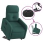 vidaXL Sillón eléctrico reclinable elevable de tela verde oscuro vidaXL Sillón eléctrico reclinable elevable de tela verde oscuro