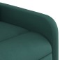 vidaXL Sillón eléctrico reclinable elevable de tela verde oscuro vidaXL Sillón eléctrico reclinable elevable de tela verde oscuro