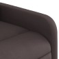 vidaXL Sillón masaje eléctrico reclinable elevable tela marrón oscuro vidaXL Sillón masaje eléctrico reclinable elevable tela marrón oscuro
