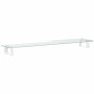 vidaXL Soporte de monitor vidrio templado y metal blanco 100x20x8 cm vidaXL Soporte de monitor vidrio templado y metal blanco 100x20x8 cm