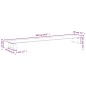 vidaXL Soporte de monitor vidrio templado y metal blanco 100x20x8 cm vidaXL Soporte de monitor vidrio templado y metal blanco 100x20x8 cm