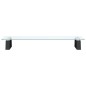 vidaXL Soporte de monitor vidrio templado y metal negro 60x20x8 cm vidaXL Soporte de monitor vidrio templado y metal negro 60x20x8 cm