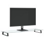 vidaXL Soporte de monitor vidrio templado y metal negro 100x35x8 cm vidaXL Soporte de monitor vidrio templado y metal negro 100x35x8 cm