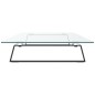 vidaXL Soporte de monitor vidrio templado y metal negro 100x35x8 cm vidaXL Soporte de monitor vidrio templado y metal negro 100x35x8 cm