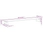 vidaXL Soporte de monitor vidrio templado y metal negro 100x20x8 cm vidaXL Soporte de monitor vidrio templado y metal negro 100x20x8 cm