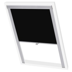 vidaXL Persiana opaca enrollable negra S06/606 