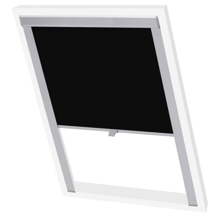 vidaXL Persiana opaca enrollable negra S06/606 