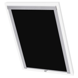 vidaXL Persiana opaca enrollable negra S06/606 