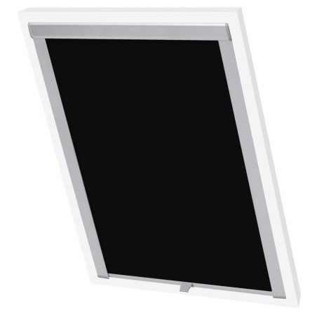 vidaXL Persiana opaca enrollable negra S06/606 