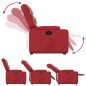 vidaXL Sillón reclinable elevable cuero artificial rojo vidaXL Sillón reclinable elevable cuero artificial rojo