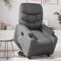 vidaXL Sillón reclinable de masaje de pie cuero artificial gris vidaXL Sillón reclinable de masaje de pie cuero artificial gris
