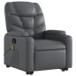 vidaXL Sillón reclinable de masaje de pie cuero artificial gris vidaXL Sillón reclinable de masaje de pie cuero artificial gris