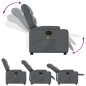 vidaXL Sillón reclinable de masaje de pie cuero artificial gris vidaXL Sillón reclinable de masaje de pie cuero artificial gris