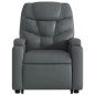 vidaXL Sillón reclinable de masaje de pie cuero artificial gris vidaXL Sillón reclinable de masaje de pie cuero artificial gris