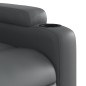 vidaXL Sillón reclinable de masaje de pie cuero artificial gris vidaXL Sillón reclinable de masaje de pie cuero artificial gris