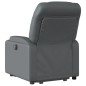 vidaXL Sillón de masaje elevable eléctrico cuero sintético gris vidaXL Sillón de masaje elevable eléctrico cuero sintético gris