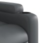 vidaXL Sillón de masaje elevable eléctrico cuero sintético gris vidaXL Sillón de masaje elevable eléctrico cuero sintético gris