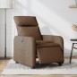 vidaXL Sillón reclinable eléctrico de tela marrón vidaXL Sillón reclinable eléctrico de tela marrón