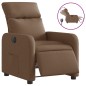 vidaXL Sillón reclinable eléctrico de tela marrón vidaXL Sillón reclinable eléctrico de tela marrón