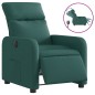 vidaXL Sillón reclinable eléctrico tela verde oscuro vidaXL Sillón reclinable eléctrico tela verde oscuro