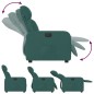 vidaXL Sillón reclinable eléctrico tela verde oscuro vidaXL Sillón reclinable eléctrico tela verde oscuro