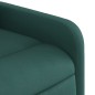 vidaXL Sillón reclinable eléctrico tela verde oscuro vidaXL Sillón reclinable eléctrico tela verde oscuro