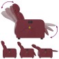 vidaXL Sillón de masaje reclinable eléctrico tela rojo tinto vidaXL Sillón de masaje reclinable eléctrico tela rojo tinto