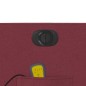 vidaXL Sillón de masaje reclinable eléctrico tela rojo tinto vidaXL Sillón de masaje reclinable eléctrico tela rojo tinto
