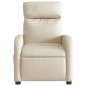 vidaXL Sillón reclinable de masaje eléctrico tela color crema vidaXL Sillón reclinable de masaje eléctrico tela color crema