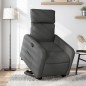 vidaXL Sillón reclinable elevable de tela gris oscuro vidaXL Sillón reclinable elevable de tela gris oscuro