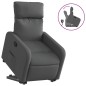 vidaXL Sillón reclinable elevable de tela gris oscuro vidaXL Sillón reclinable elevable de tela gris oscuro