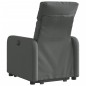 vidaXL Sillón reclinable elevable de tela gris oscuro vidaXL Sillón reclinable elevable de tela gris oscuro