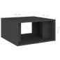 vidaXL Mesas de centro 4 pzas madera contrachapada gris 33x33x33 cm vidaXL Mesas de centro 4 pzas madera contrachapada gris 33x33x33 cm