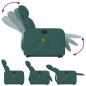vidaXL Silla de masaje reclinable de pie de tela verde oscura vidaXL Silla de masaje reclinable de pie de tela verde oscura