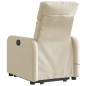 vidaXL Silla de masaje reclinable de pie de tela color crema vidaXL Silla de masaje reclinable de pie de tela color crema