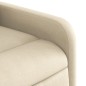 vidaXL Silla de masaje reclinable de pie de tela color crema vidaXL Silla de masaje reclinable de pie de tela color crema