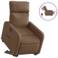 vidaXL Sillón eléctrico reclinable elevable de tela marrón vidaXL Sillón eléctrico reclinable elevable de tela marrón