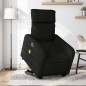 vidaXL Sillón de masaje eléctrico reclinable elevable tela negro vidaXL Sillón de masaje eléctrico reclinable elevable tela negro