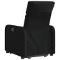 vidaXL Sillón de masaje eléctrico reclinable elevable tela negro vidaXL Sillón de masaje eléctrico reclinable elevable tela negro