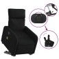 vidaXL Sillón de masaje eléctrico reclinable elevable tela negro vidaXL Sillón de masaje eléctrico reclinable elevable tela negro