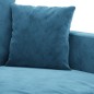 vidaXL Sofá de 2 plazas terciopelo azul 140 cm vidaXL Sofá de 2 plazas terciopelo azul 140 cm