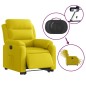 vidaXL Sillón eléctrico reclinable elevable de terciopelo amarillo vidaXL Sillón eléctrico reclinable elevable de terciopelo amarillo