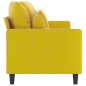 vidaXL Sofá de 3 plazas terciopelo amarillo 180 cm vidaXL Sofá de 3 plazas terciopelo amarillo 180 cm