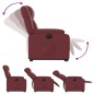 vidaXL Sillón elevable eléctrico cuero artificial rojo tinto vidaXL Sillón elevable eléctrico cuero artificial rojo tinto