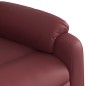 vidaXL Sillón elevable eléctrico cuero artificial rojo tinto vidaXL Sillón elevable eléctrico cuero artificial rojo tinto