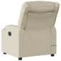 vidaXL Sillón de masaje reclinable eléctrico cuero sintético crema vidaXL Sillón de masaje reclinable eléctrico cuero sintético crema