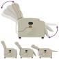 vidaXL Sillón de masaje reclinable eléctrico cuero sintético crema vidaXL Sillón de masaje reclinable eléctrico cuero sintético crema