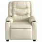 vidaXL Sillón de masaje reclinable eléctrico cuero sintético crema vidaXL Sillón de masaje reclinable eléctrico cuero sintético crema